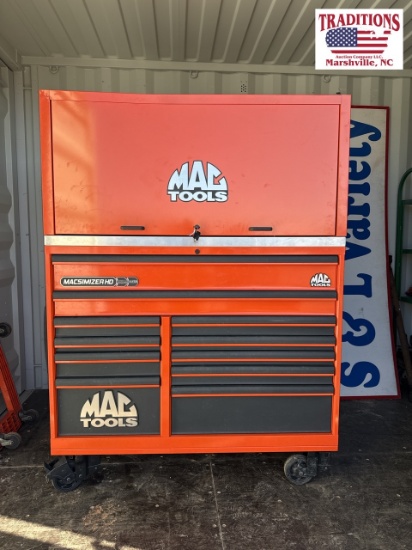 Large Orange MAC Tool Box MACSIMIZER HD on wheels