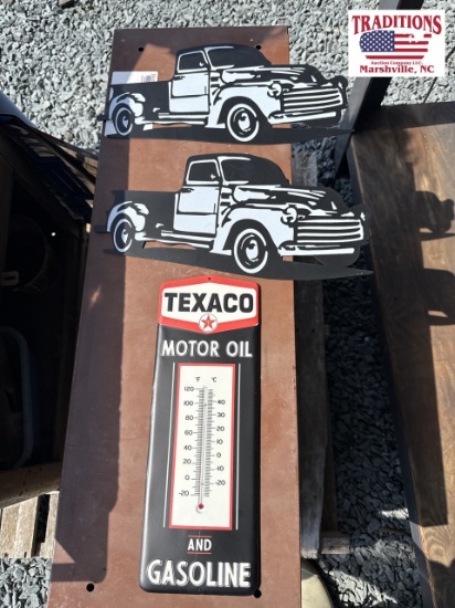 Lot of 3 Metal Signs