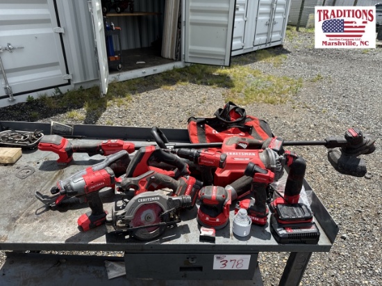 Assorted Craftsmen Battery Operated Tools &