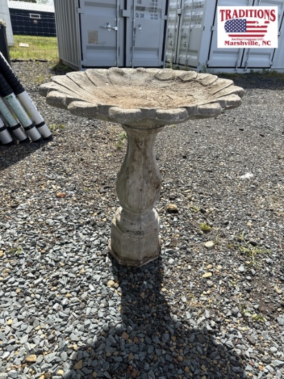 Concrete Bird Bath 30" Tall