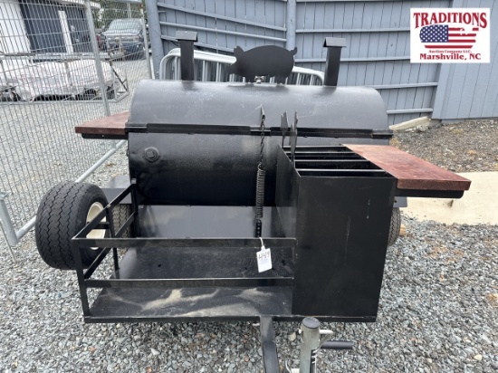 New Propane & Charcoal Pull-Behind Cooker