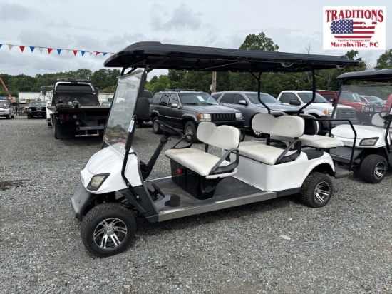 White Limo Golf Cart