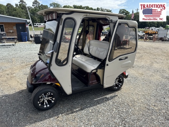Yamaha 48 Volt Golf Cart w Curtis Cab Enclosure