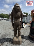 7ft Wood Carved Sasquatch Statue