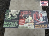 3 Marijuana-Themed Metal Signs