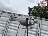 Metal helicopter Whirligig
