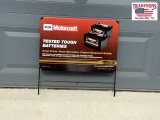 Ford Battery Sign -Rack Display Topper