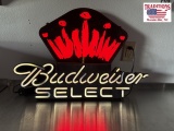 Light Up Budweiser Select Sign