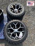Set of 4 Denago Wheels & Golf Cart Tires