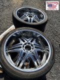 Set of 4 8 Lug Wheels w Tires