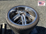 Set of 4- 10 Lug Multi Fit Chrome Wheels w Tires