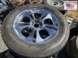 Set of 4- 10 Lug Multi Fit Chrome Wheels w Tires