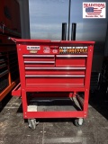 US General Five Drawer Service Cart w Continents