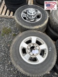 Set of 4 Ram Wheels with Center Caps w Tires