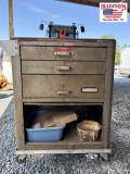 Craftsman Metal Tool Cabinet on Wheels w Contents