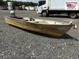 12ft Jon Boat w Johnson Motor Non Running