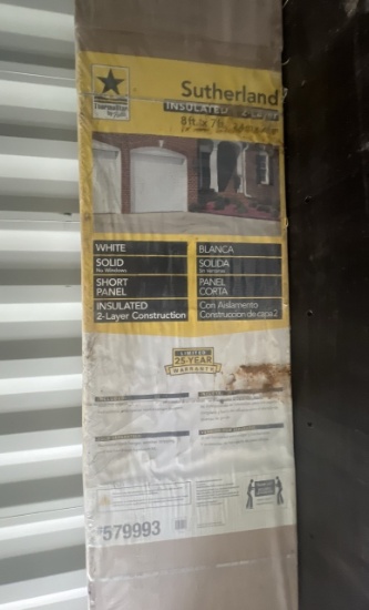 Insulated White 8x7 Roll-up Door