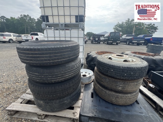 Assorted Trailer Wheels and Tires