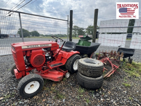 Wheel Horse Riding 120 Mower with Attachments
