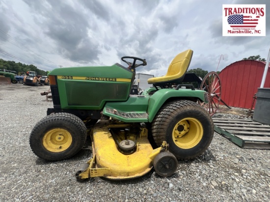 John Deere 455 Diesel Lawn Tractor / Belly Mower