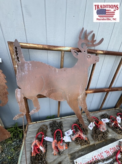 4ft Metal Deer Yard Stake