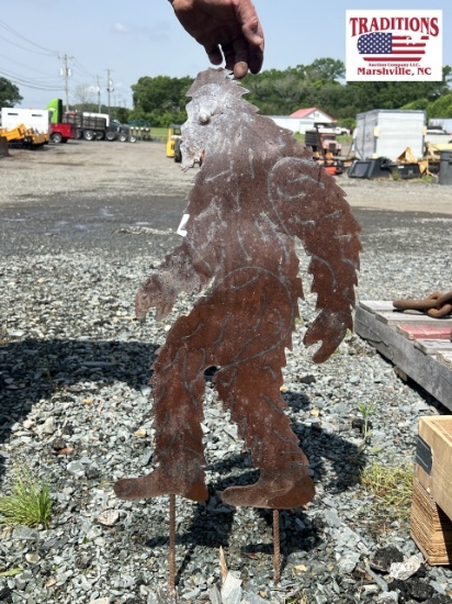 2ft Metal Sasquatch Yard Stake