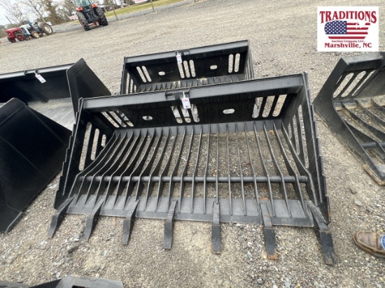 72"Skeleton Bucket w/Teeth Skid Steer Attachment