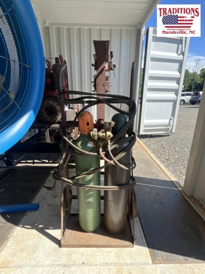 Welding Tanks on Cart