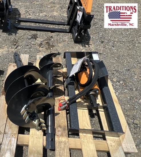 Wolverine Skid Steer Auger Drive & 12" & 18" Bit