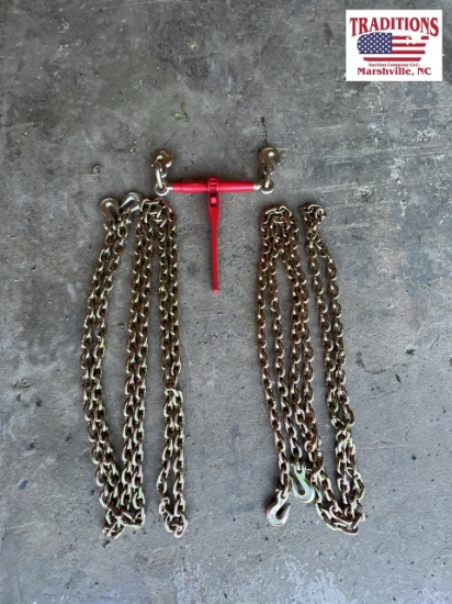 G70 20ft Chains & 9200lb Ratchet Binder