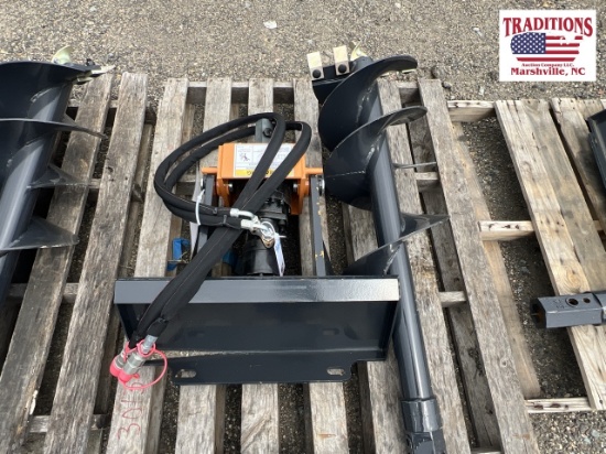 Wolverine Mini Skid Steer Auger with Bit