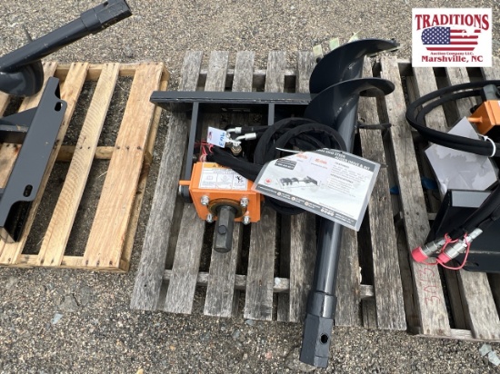 Wolverine Mini Skid Steer Auger with Bit