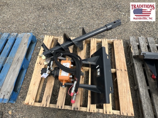 Wolverine Mini Skid Steer Auger with Bit