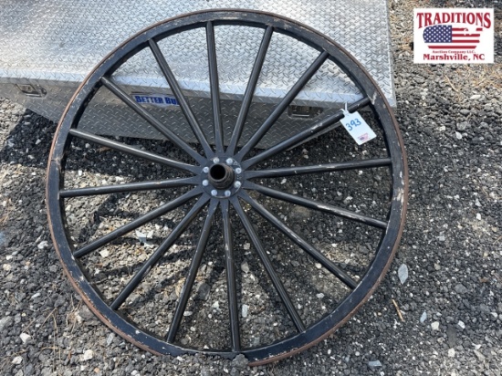 Wood & Metal Wagon Wheel