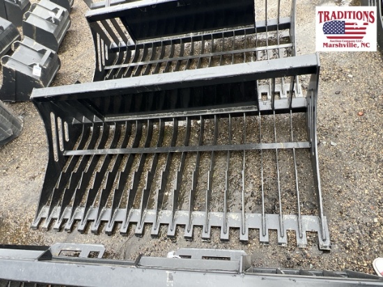 72" Skeleton Bucket Skid Steer Attachment