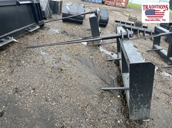 Hay Spear Skid Steer Attachment