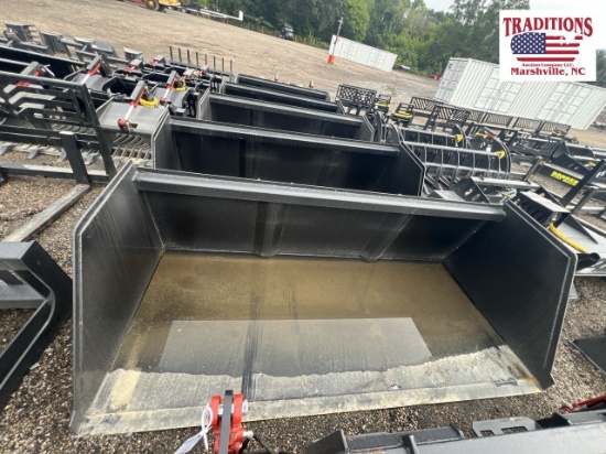 100" Litter Bucket Skid Steer Attachment