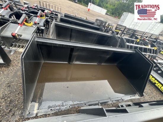96" Litter Bucket Skid Steer Attachment