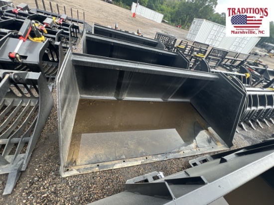 90" Litter Bucket Skid Steer Attachment
