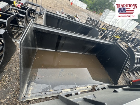 84" Litter Bucket Skid Steer Attachment