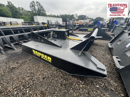 72" Rotary Mower Skid Steer Attachment