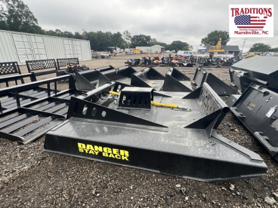 78" Rotary Mower Skid Steer Attachment