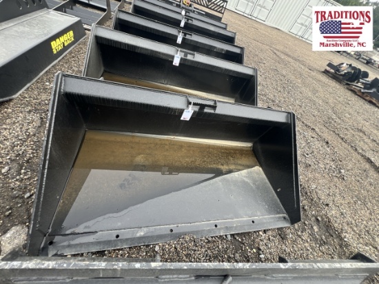 60" Smooth Bucket Skid Steer Attachment
