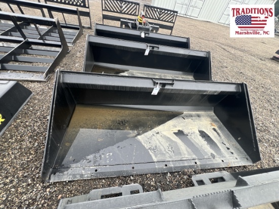 74" Smooth Bucket Skid Steer Attachment