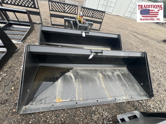 78" Smooth Bucket Skid Steer Attachment