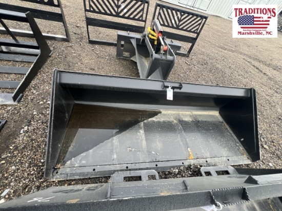 80" Smooth Bucket Skid Steer Attachment
