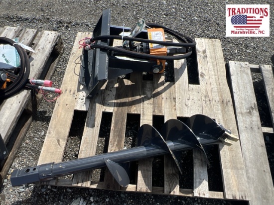 Wolverine Mini Skid Steer Auger Drive & 12" Bit