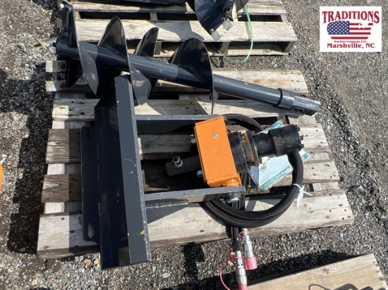 Wolverine Mini Skid Steer Auger Drive & 12" Bit
