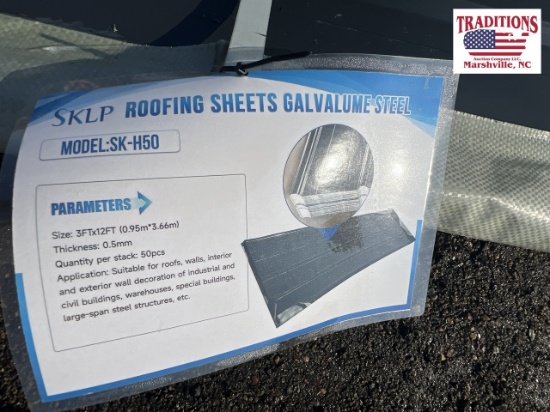 50pcs Galvalume Steel 3'x12' Model SK-H50