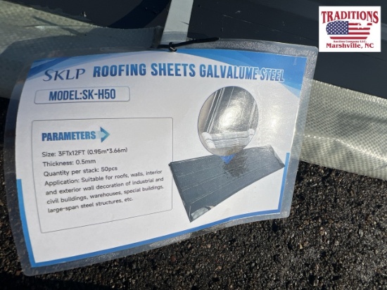 50pcs Galvalume Steel 3'x12' Model SK-H50